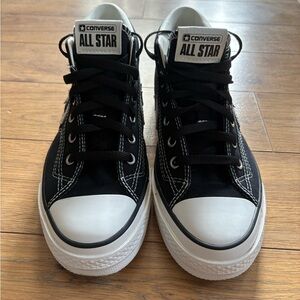 Converse Black and White Athletic Shoes